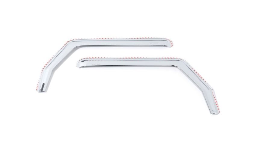 Putco 480228 07-18 Jeep Wrangler JK - Front Only Element Chrome Window Visors
