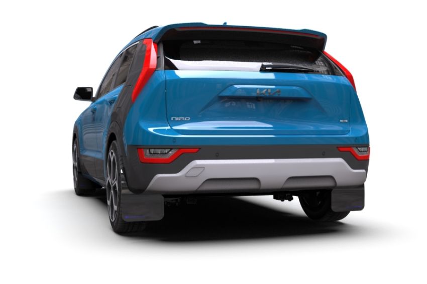 Rally Armor MF21-UR-BLK-BL Black Mud Flap/Blue Logo
