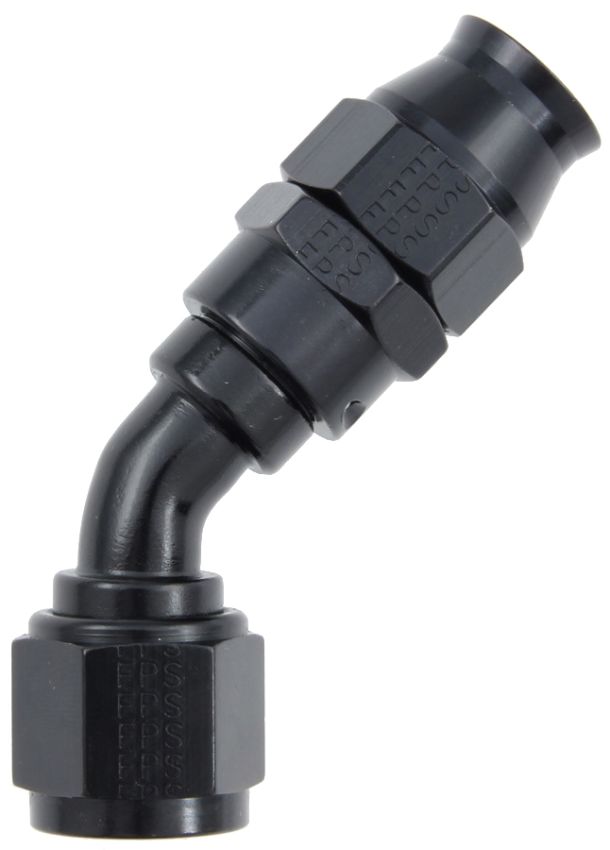 FRAGOLA FRG684508-BL Hose Fitting #8 45 Deg PTFE Black