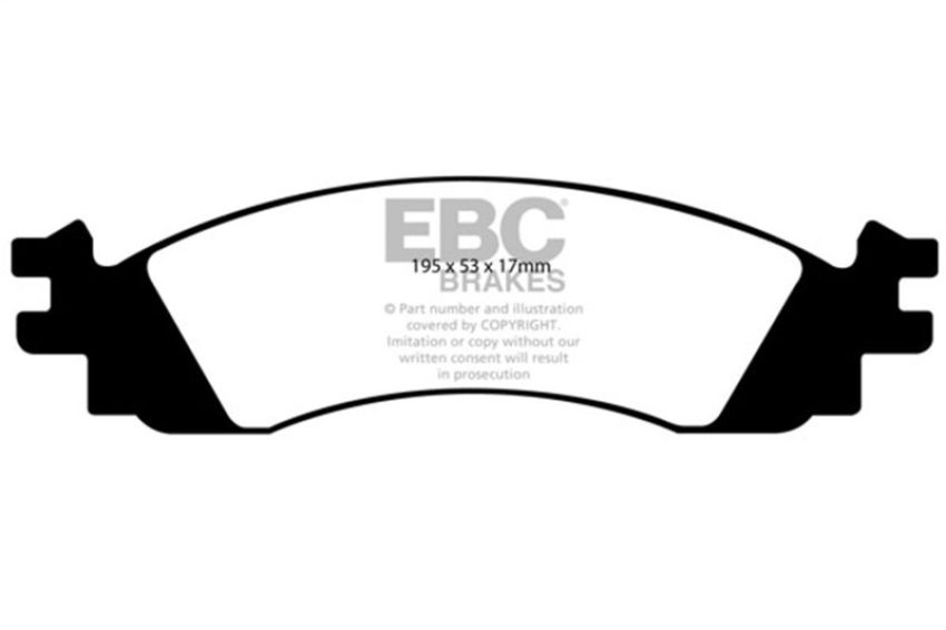 EBC Brakes DP61767 6000 Series Greenstuff Truck/SUV Brakes Disc Pads