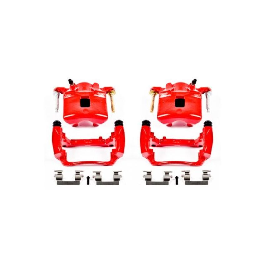 PowerStop S4880 Red Powder Coated Calipers