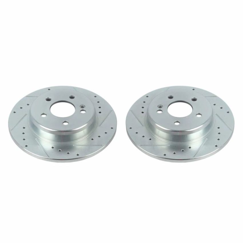 PowerStop EBR1680XPR PowerStop Evolution Performance Drilled, Slotted & Plated Brake Rotor Pair