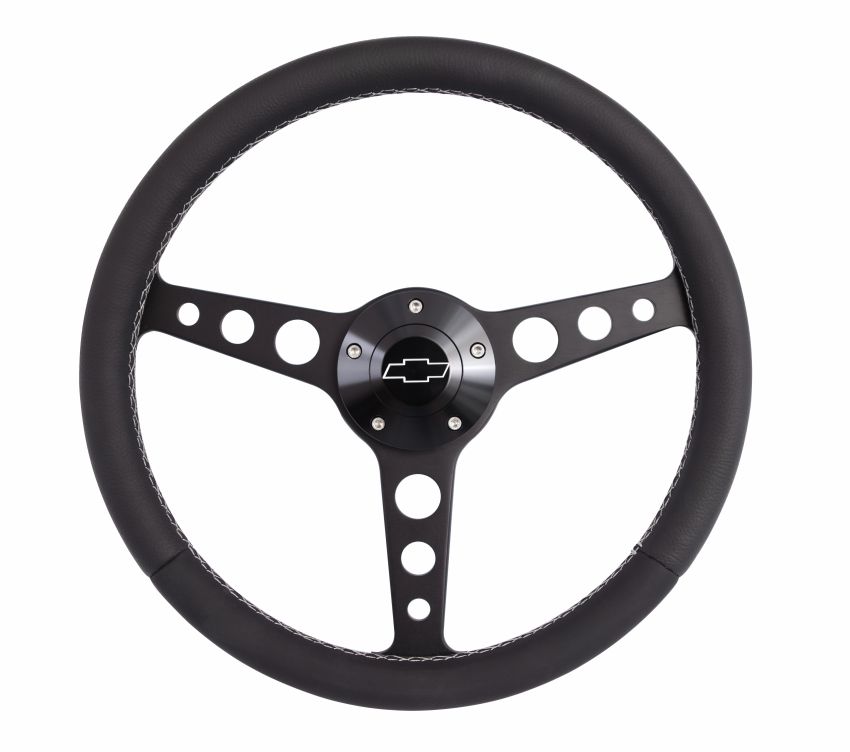 GRANT GRT1926 Classic Series Blk Wheel Chevrolet Logo/Install k
