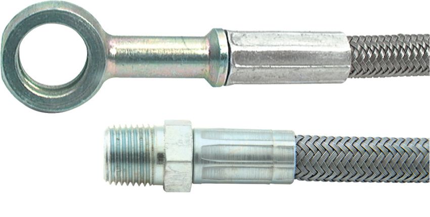 ALLSTAR PERFORMANCE ALL46441-24 24in #4 Line 1/8in NPT to 10mm Banjo