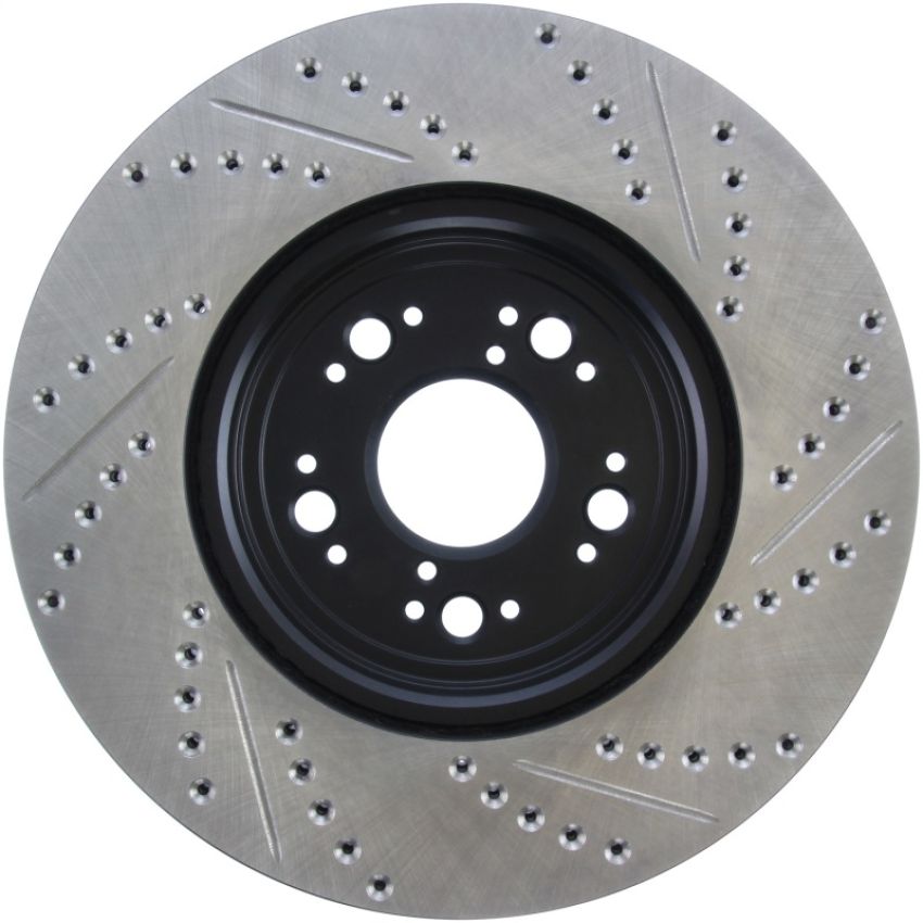 Stoptech 127.44107R 95-00 Lexus LS 400 Right Front Slotted & Drilled Rotor