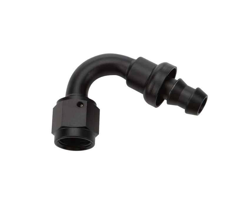 ALLSTAR PERFORMANCE ALL49462 Pushlock Hose End Black 120 Deg Elbow -6