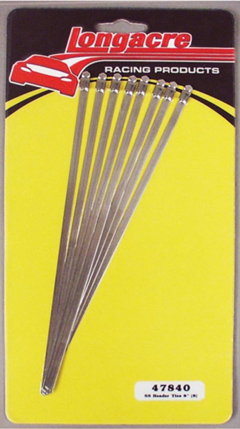 LONGACRE LON52-47840 Header Wrap Ties 8in 8pk Stainless