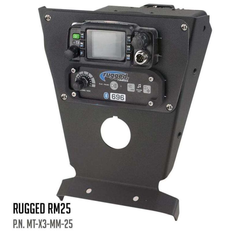 Rugged Radios MT-X3-MM-ICOM Can-Am X3 Multi Mount Kit for Rugged UTV Intercoms and Radios Icom F5021