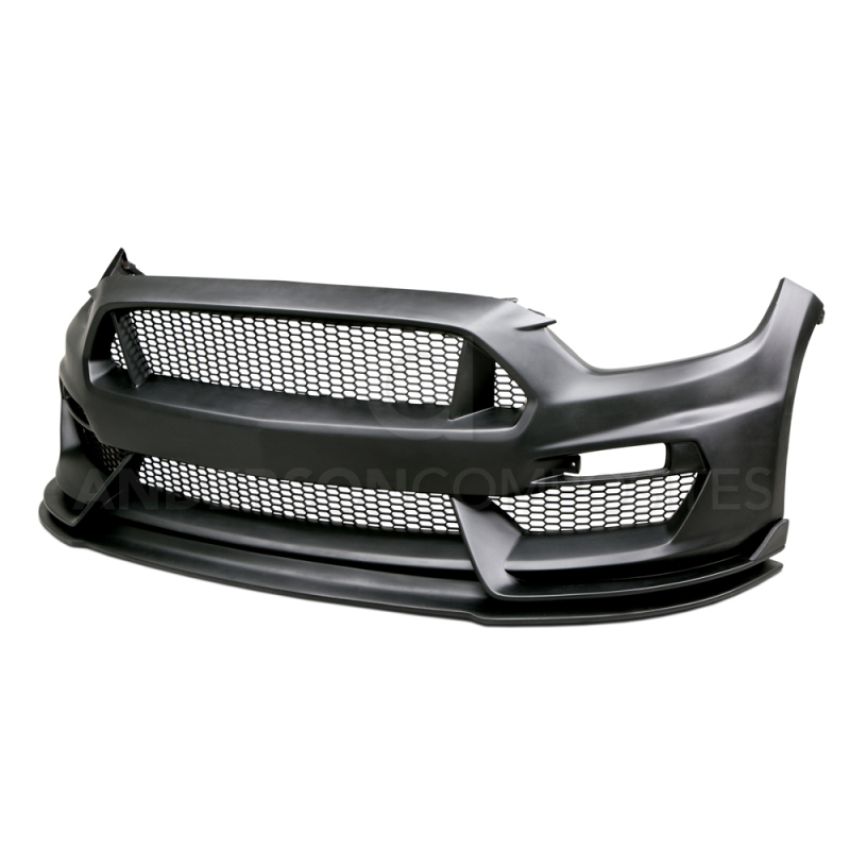 Anderson Composites AC-FB15FDMU-GR-GF 15-16 Ford Mustang GT350 Style Fiberglass Front Bumper w/ Front Lip