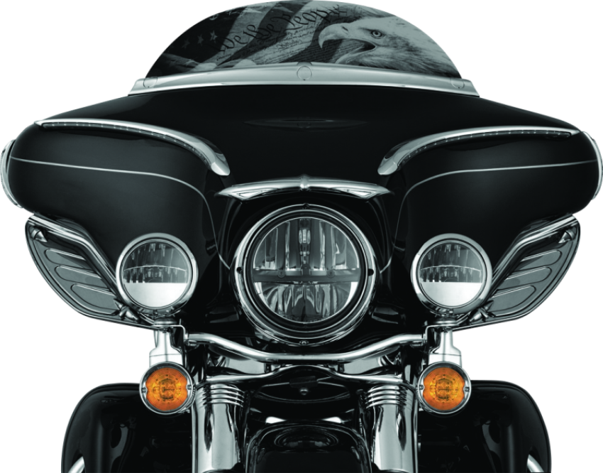 Kuryakyn 1108 Dragon Wing Air Deflectors Dark Smoke