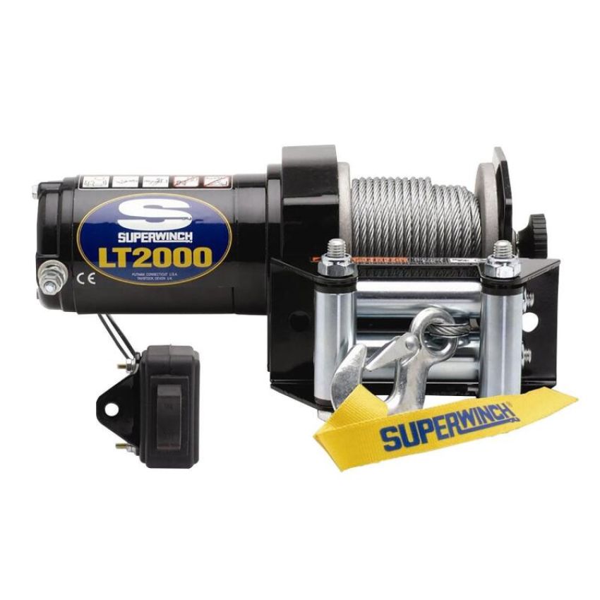 Superwinch 2000 LBS 12 VDC 5/32in x 49ft Steel Rope LT2000 Winch