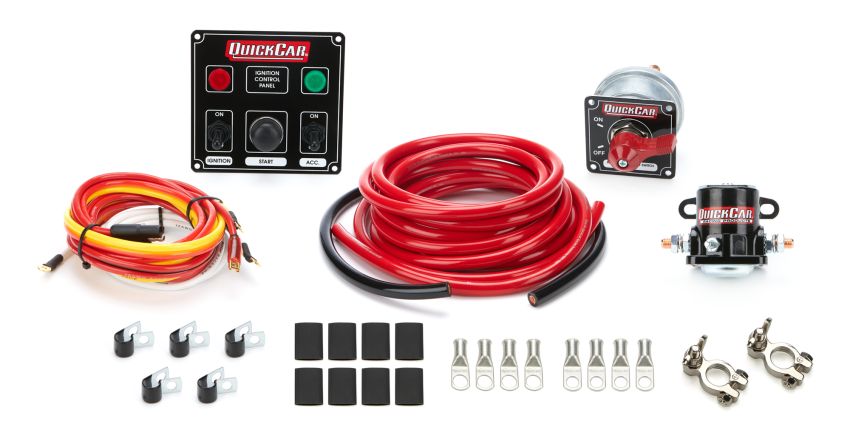 QUICKCAR RACING PRODUCTS QRP50-831 Wiring Kit 4 Gauge with Black 50-822 Panel
