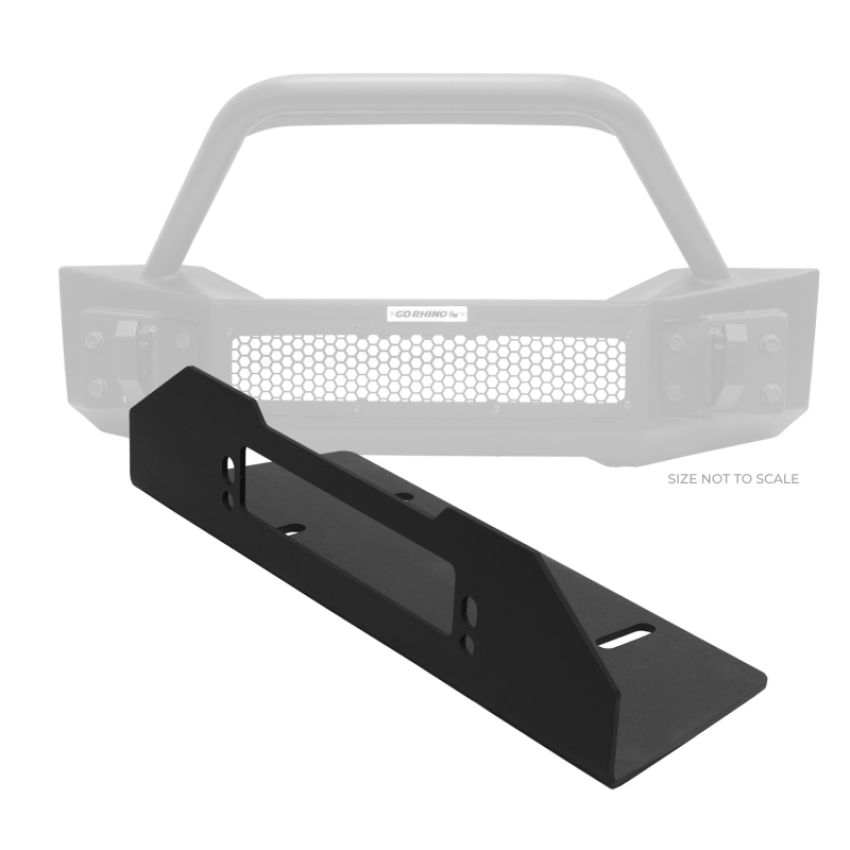 Go Rhino 23200T 07-20 Jeep Wrangler JL/JLU/JK/JKU/Gladiator JT Trailline Bumper Fairlead Mount Plate