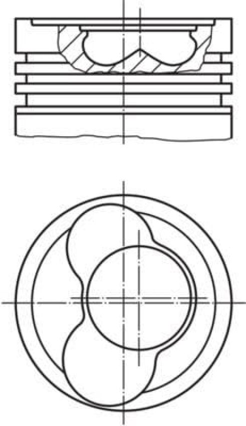 MAHLE 030 66 02 Engine Piston