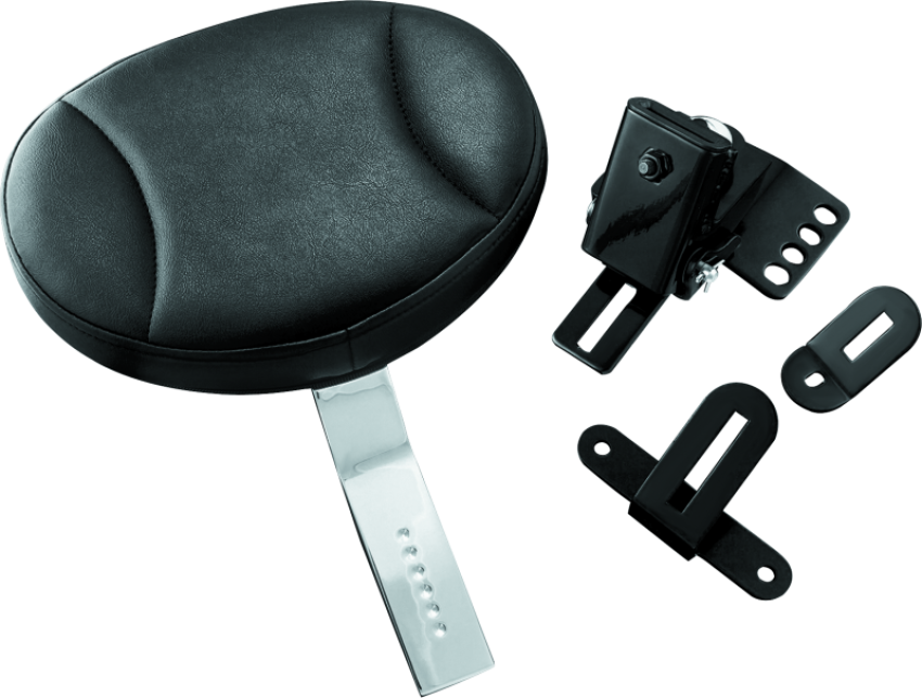 Kuryakyn 1670 Plug-In Driver Backrest 97-Up Touring Chrome