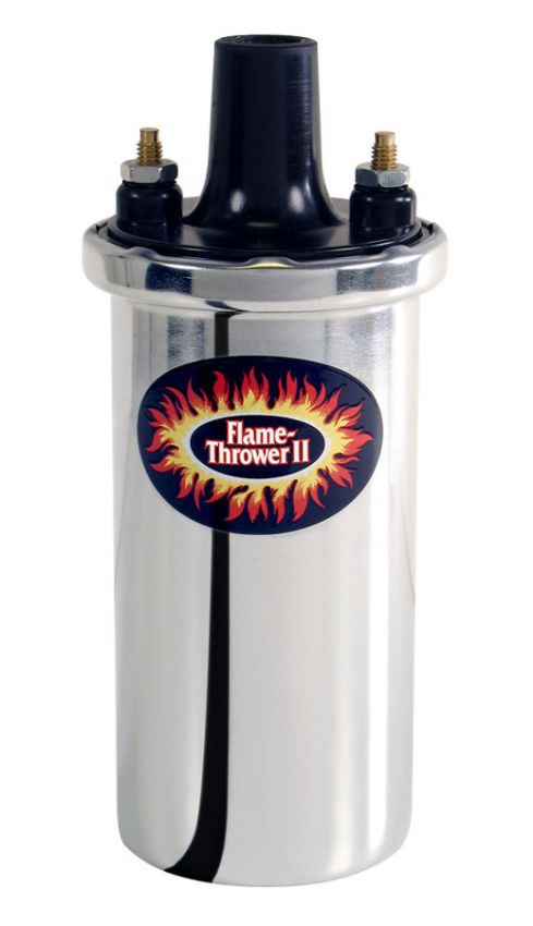 PERTRONIX IGNITION PRT45001 Flame-Thrower II Coil - Chrome- Oil Filled
