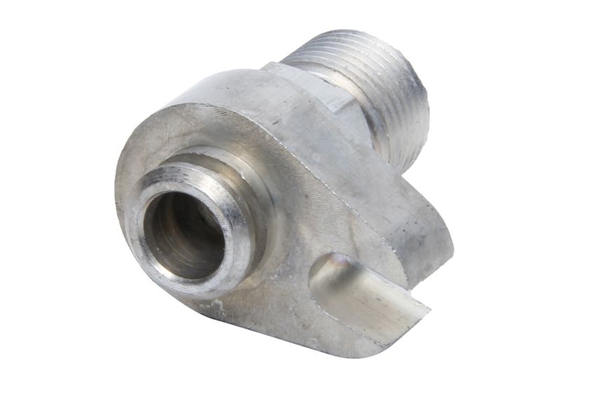 VINTAGE AIR VIN045021 Chrome Hemi Compressor Block Fitting #10 Strait