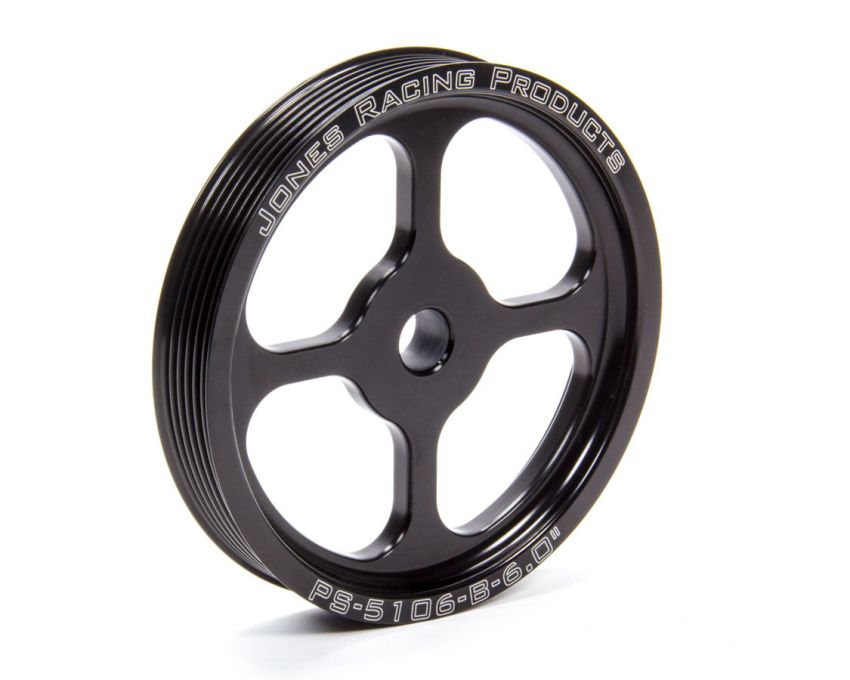 JONES RACING PRODUCTS JRPPS-5106-B-6.000 Pulley Serpentine 6.0in P/S Press Fit