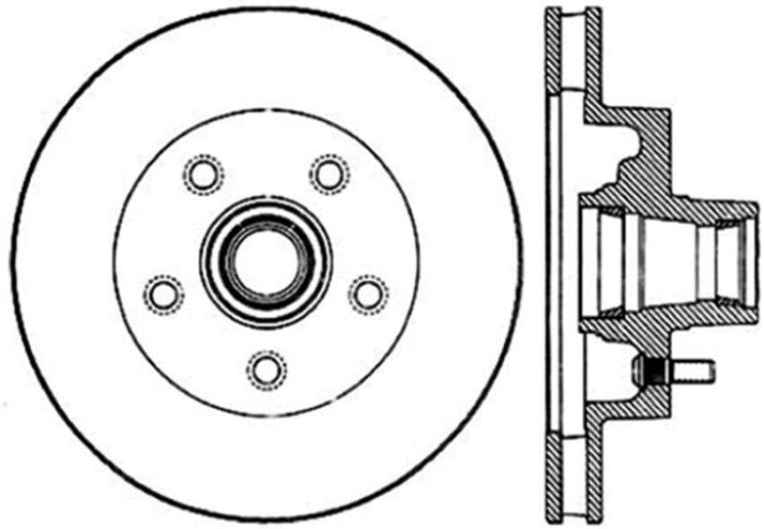 Stoptech 127.66000R Slotted & Drilled Sport Brake Rotor