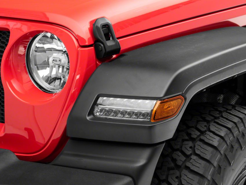 Raxiom J155020-JL 18-23 Jeep Wrangler JL Sport Axial Series Sequential LED Parking/Turn Signal Lights- Chrome