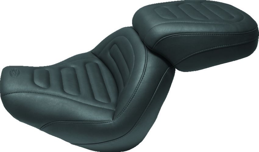 Mustang Motorcycle 75565 Mustang 80-88 Harley Electra Glide, Tour Glide Wide Touring 1PC Seat Regal - Black