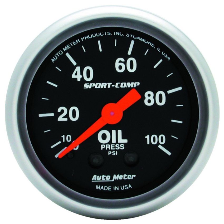 AutoMeter 3321 GAUGE, OIL PRESSURE, 2 1/16