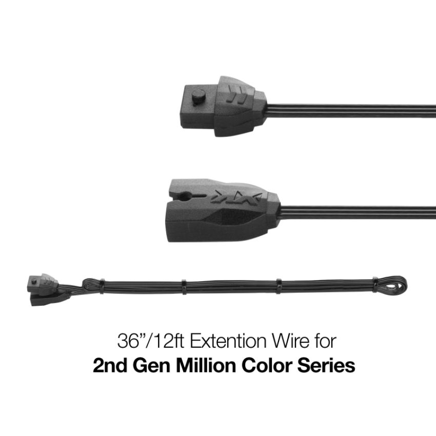 XKGLOW XK-3P-WIRE-12FT XK Glow Extension Wire for Million Color Series 2nd Gen 12ft