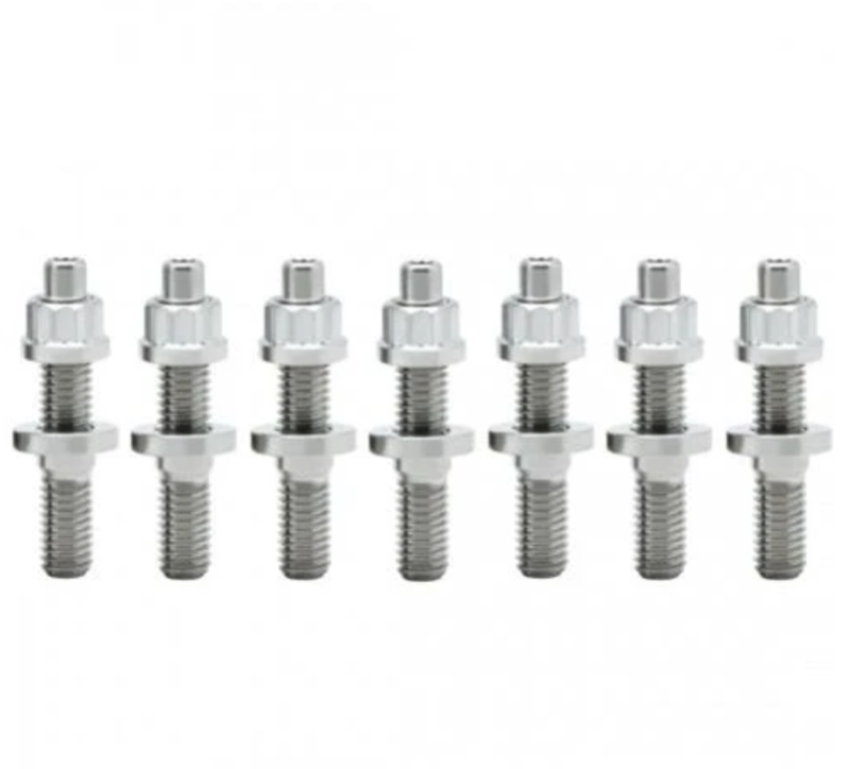 BLOX Racing SUS303 Stainless Steel Exhaust Manifold Stud Kit M8 x 1.25mm 45mm in Length - 9-piece