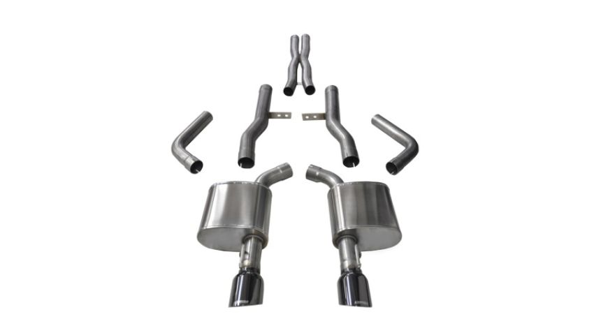 CORSA Performance 14996BLK Corsa 2015-2023 Dodge Charger SRT/Scat Pack/R/T 6.4L Black Xtreme Cat-Back Exhaust