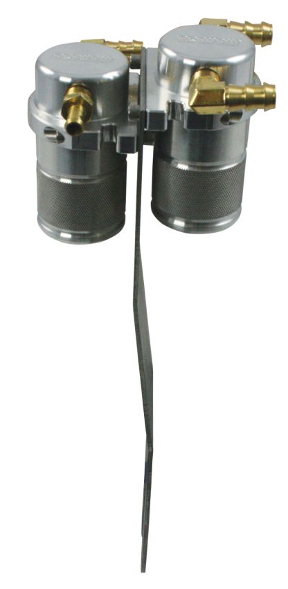 Moroso 85636 05-11 Lotus Elise/Exige Air/Oil Separator Catch Can - Small Body - Billet Aluminum