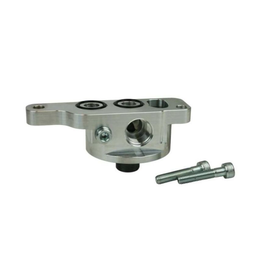 Moroso 23715 GM LS -10AN Accumulator Input Spin On Oil Filter Adapter (For  Outbound Rail Oil Pan)