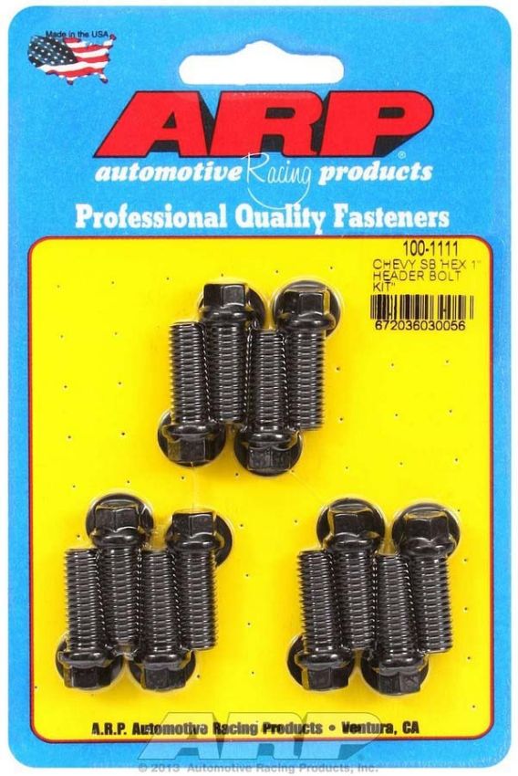 ARP ARP100-1111 Header Bolt Kit - 6pt. 3/8 x 1.00 UHL (12)