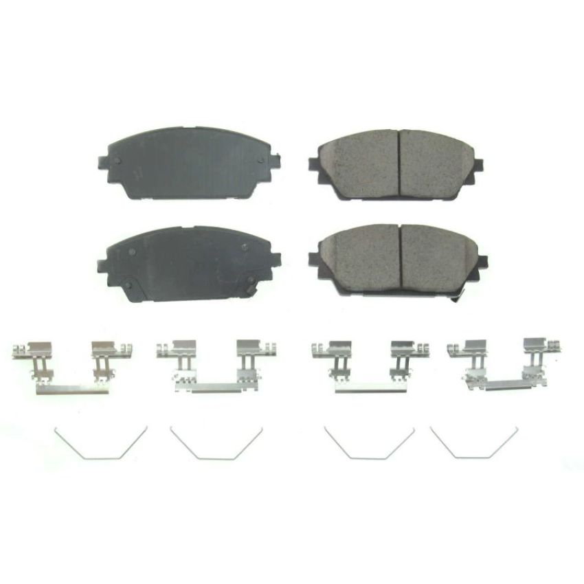 PowerStop 17-2218 PowerStop - Z17 Low-Dust Ceramic Brake Pads with Hardware