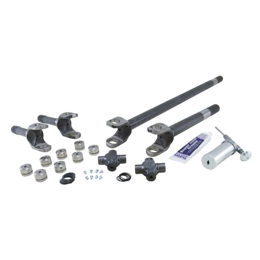 Yukon Gear & Axle ZA W24128 USA Standard 4340 Chrome-Moly Replacement Axle Kit For 71-80 Scout / Dana 44 w/Super Joints