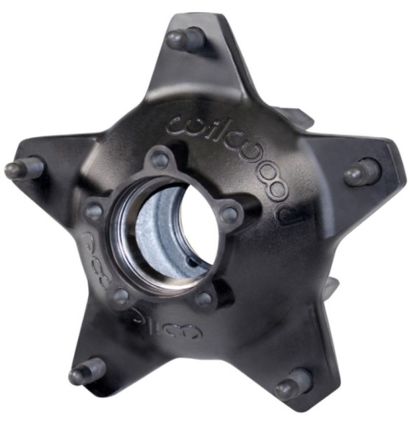 Wilwood 270-6513BD Hub-Starlite 55 Rear - Standard Offset 5/8 C Studs-Drilled-Black