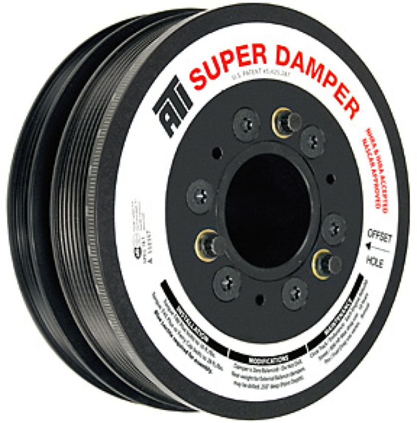 ATI ATI917277 Damper - 6.78in - Alum - 6 Grv - 10 Percent UD - LS1/LS2 - F & V Body - No A/C - 3 Ring