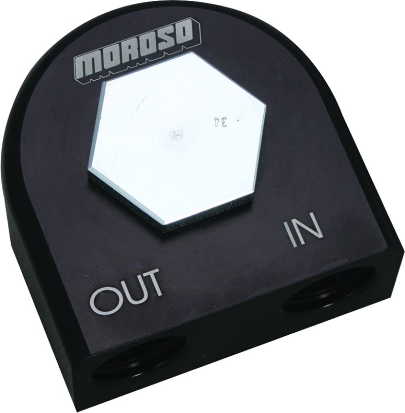 MOROSO MOR23682 90 Degree Filter Adapter - 3/4-16 Thread