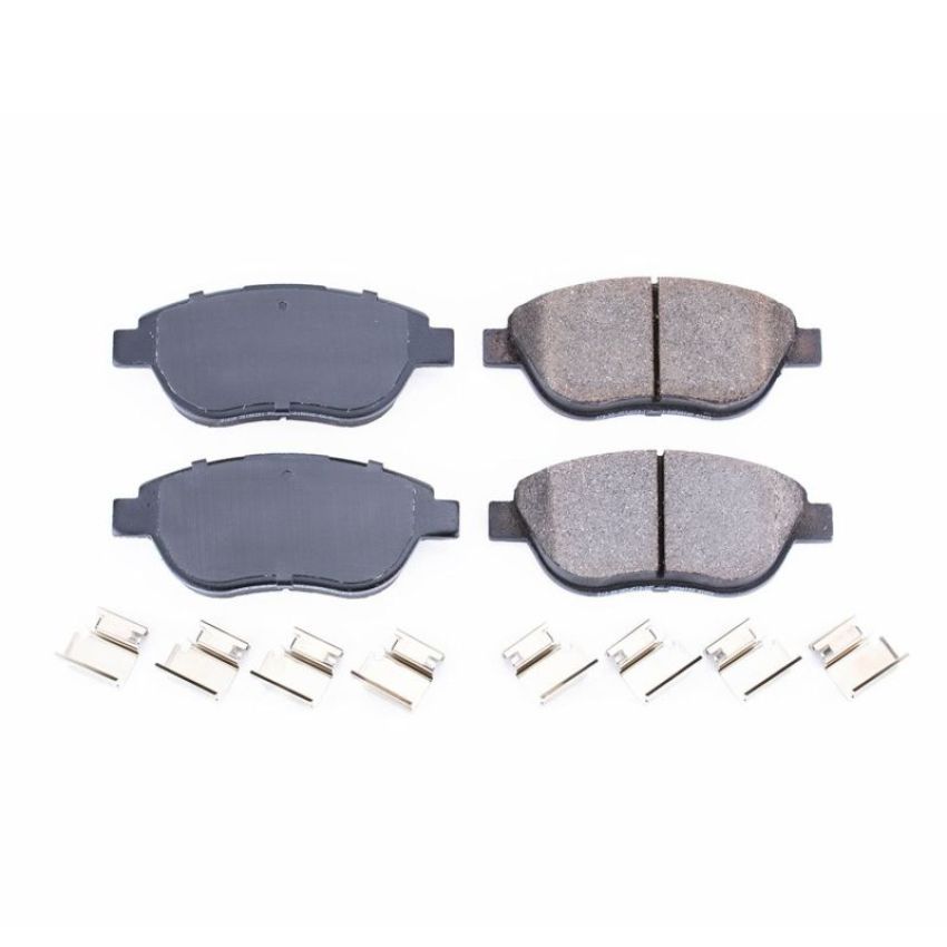PowerStop 17-1618 PowerStop - Z17 Low-Dust Ceramic Brake Pads with Hardware