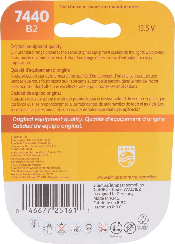 Philips 7440B2 Philips Standard Miniature 7440