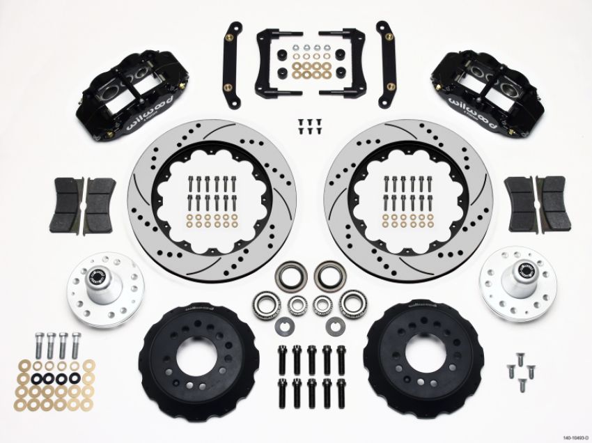 Wilwood 140-10493-D Narrow Superlite 6R Front Hub Kit 14.00in Drilled 79-81 Camaro
