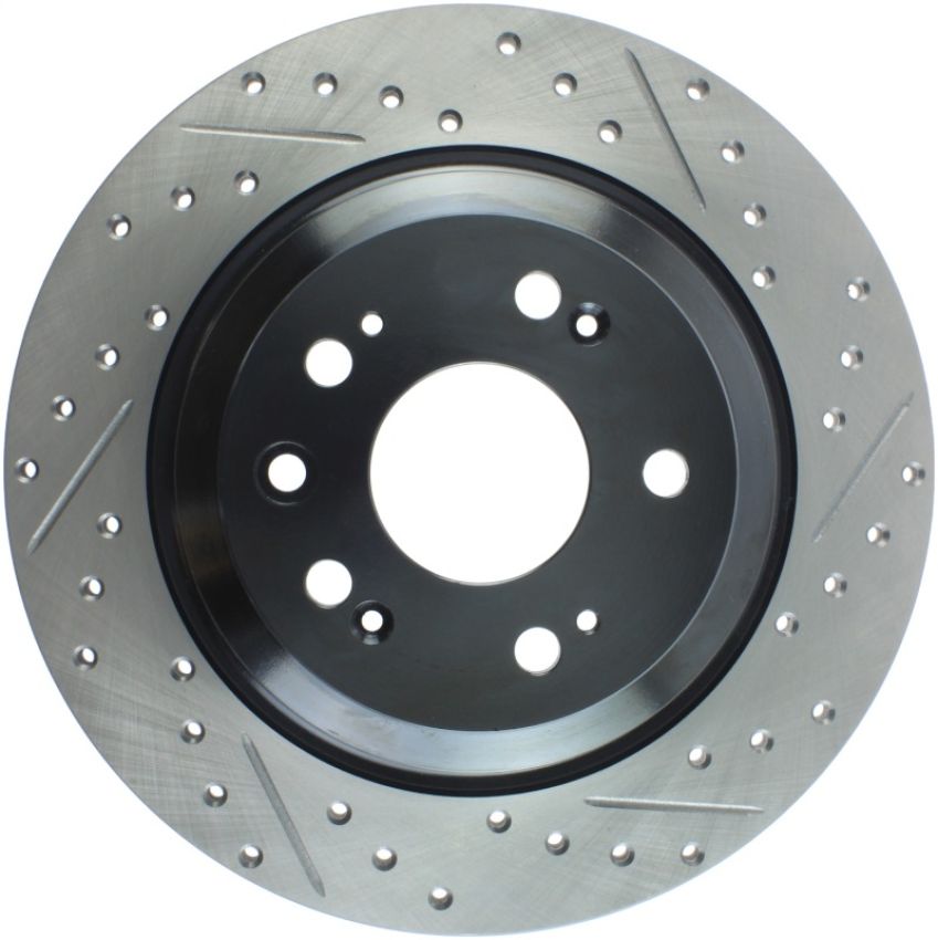 Stoptech 127.40074L Slotted & Drilled Sport Brake Rotor