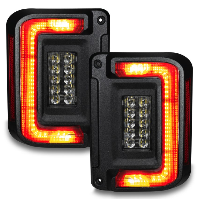 Oracle Lighting 5891-504 ORACLE Lighting Flush Mount LED Tail Lights for Jeep Wrangler JK