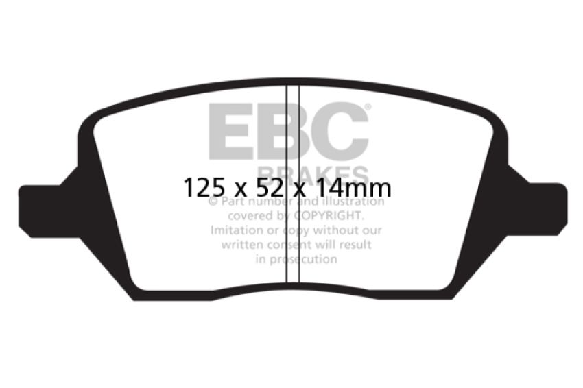 EBC Brakes UD1093 Ultimax OEM Replacement Brake Pads
