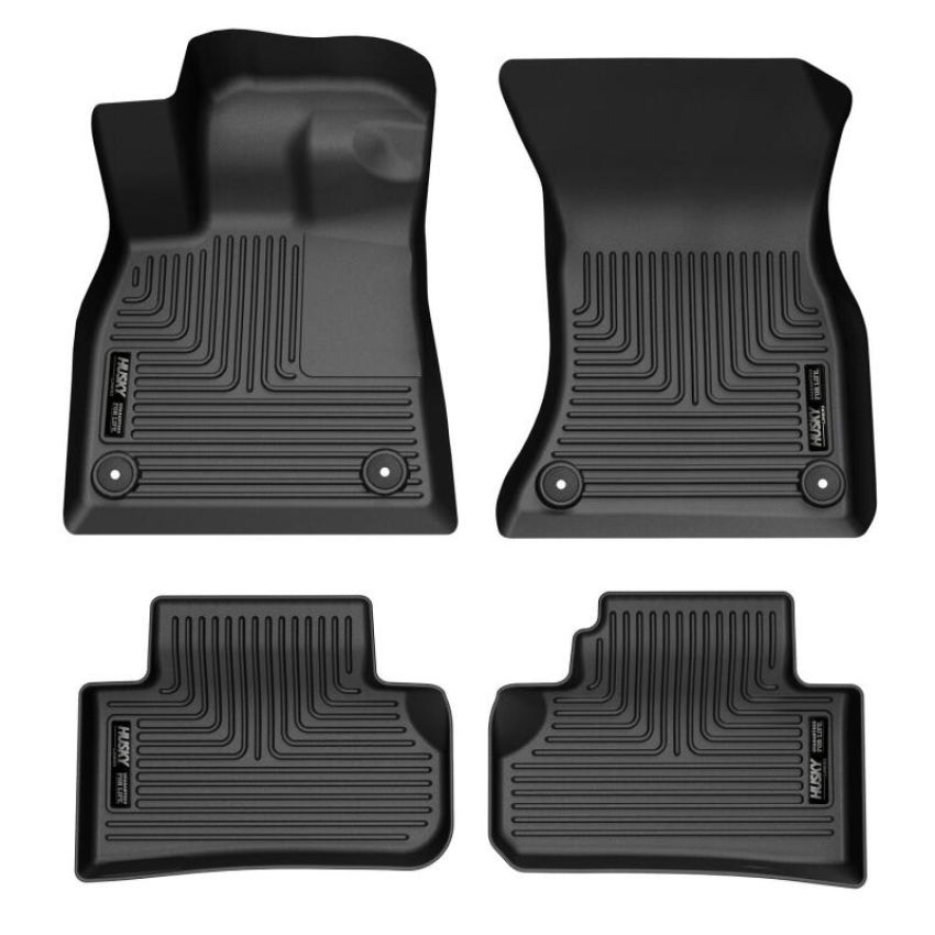 Husky Liners 95941 18-24 Audi Q5 /18-24 Audi SQ5 Weatherbeater Black Front & Rear Floor Liners