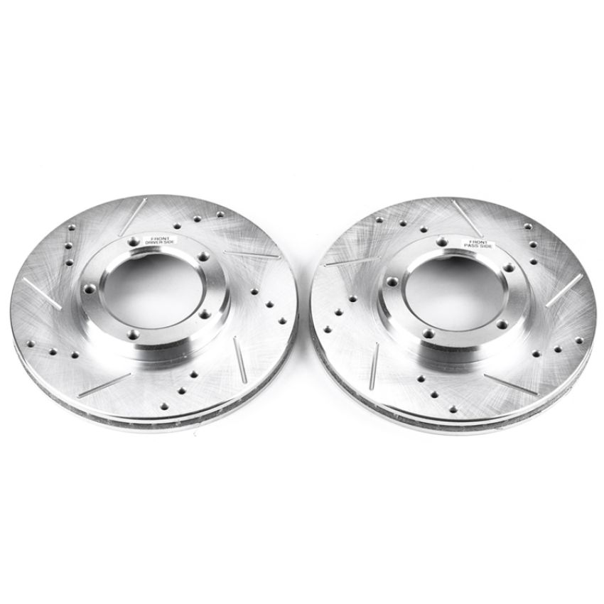 PowerStop JBR790XPR PowerStop Evolution Performance Drilled, Slotted & Plated Brake Rotor Pair