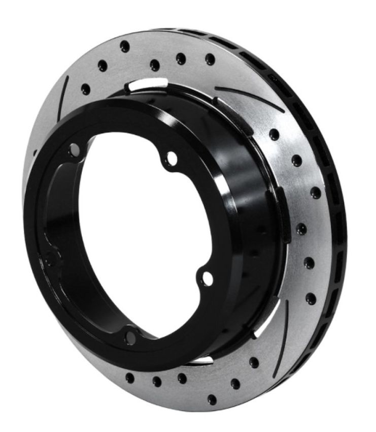 Wilwood 160-13955-BK Rotor-1.91in Offset-SRP-BLK-Drill-LH 11.00 x .810 - 5 x 5.75in Floater