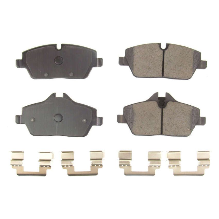 PowerStop 17-1308A PowerStop - Z17 Low-Dust Ceramic Brake Pads with Hardware