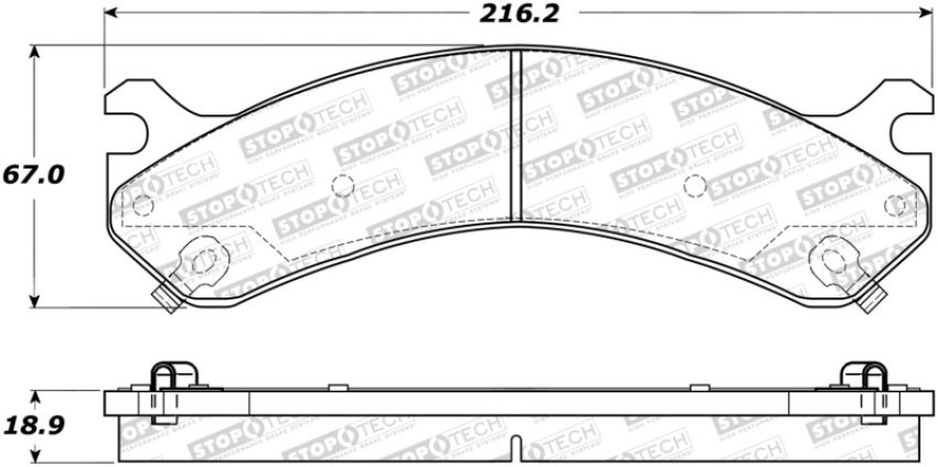 Stoptech 309.09090 Sport Brake Pads w/Shims and Hardware - Front
