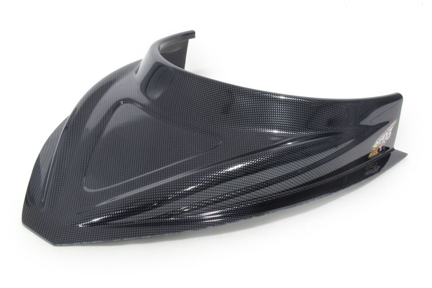 FIVESTAR FIV040-4114-CF MD3 Hood Scoop 3in Tall Curved Carbon Fiber Look