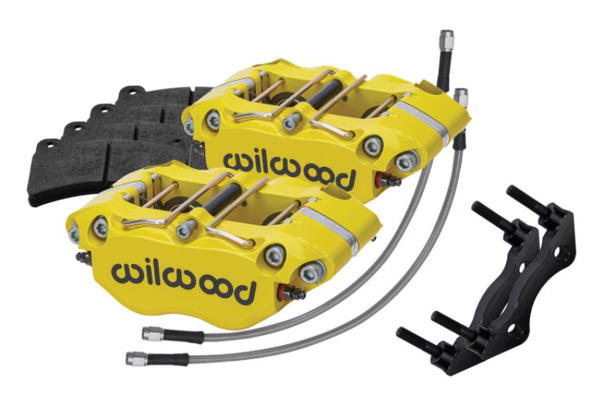 Wilwood 140-16678-Y 84-89 Porsche 911 Rear Dynapro Caliper Kit 3in MT - Yellow